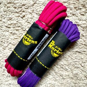 Set of 2 Dr Martens Shoelaces Purple&Pink